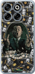 Силиконовый чехол Волк с валл стрит для ZTE Nubia V70 - 6287u-4083 изображение 