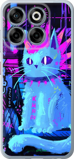 Силиконовый чехол Кот панк для ZTE Nubia V70 - 6311u-4083 изображение 