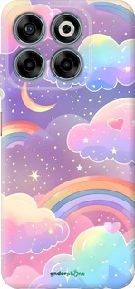 Силіконовий чехол Хмари та веселка для ZTE Nubia V70 - 6312u-4083 изображение 