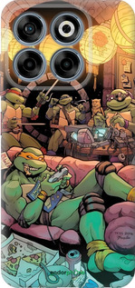 Силиконовый чехол Черепашки нинзя для ZTE Nubia V70 - 6346u-4083 изображение 