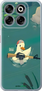 Силиконовый чехол Уточка с автоматом для ZTE Nubia V70 - 6356u-4083 изображение 