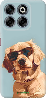 Силиконовый чехол Пес в очках для ZTE Nubia V70 - 6381u-4083 изображение 