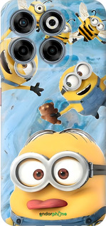 Силиконовый чехол Миньоны для ZTE Nubia V70 - 6386u-4083 изображение 