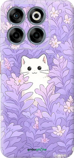 Силіконовий чехол Котик в цветах для ZTE Nubia V70 - 6390u-4083 изображение 