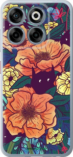 Силиконовый чехол С изображением полевых цветов для ZTE Nubia V70 - 6419u-4083 изображение 