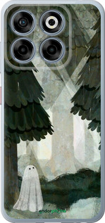 Силіконовий чехол Із зображенням соснового лісу та привида для ZTE Nubia V70 - 6420u-4083 изображение 