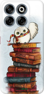 Силиконовый чехол Сова и книги для ZTE Nubia V70 - 6436u-4083 изображение 