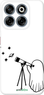 Силиконовый чехол Привидение астроном для ZTE Nubia V70 - 6444u-4083 изображение 