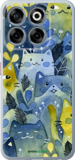 Силиконовый чехол С изображением кошачьего леса для ZTE Nubia V70 - 6447u-4083 изображение 