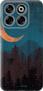 Силиконовый чехол Звездный лес для ZTE Nubia V70 - 6480u-4083 изображение 