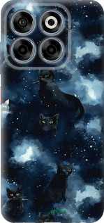 Силіконовий чехол Зображення котиків з темною аквареллю для ZTE Nubia V70 - 6521u-4083 изображение 
