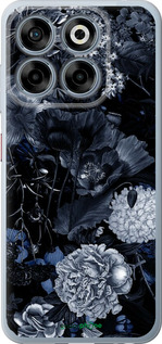 Силиконовый чехол Абстрактный цветочный рисунок в синих тонах для ZTE Nubia V70 - 6539u-4083 изображение 