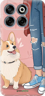 Силіконовий чехол Корги 3 для ZTE Nubia V70 - 6707u-4083 изображение 