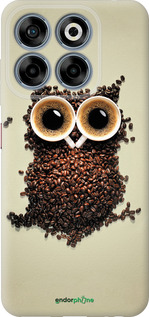 Силиконовый чехол Сова из кофе для ZTE Nubia V70 - 777u-4083 изображение 