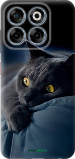 Силіконовий чохол 'Димчастий кіт' для ZTE Nubia V70 зображення 2