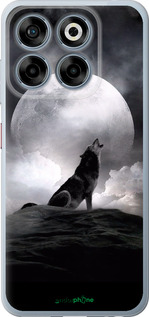 Силиконовый чехол Воющий волк для ZTE Nubia V70 - 934u-4083 изображение 