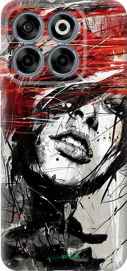 Силиконовый чехол Лицо девушки для ZTE Nubia V70 - 1162u-4083 изображение 