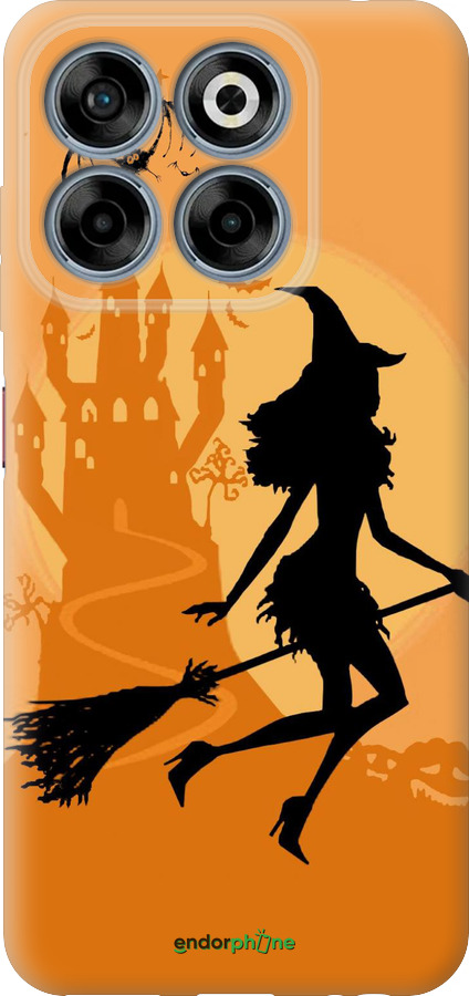 Силиконовый чехол Ведьма на метле для ZTE Nubia V70 - 1184u-4083 изображение 