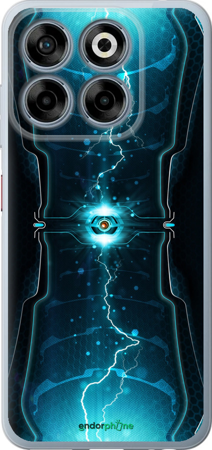 Силиконовый чехол Молнии в цилиндре для ZTE Nubia V70 - 120u-4083 изображение 