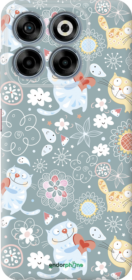 Силіконовий чехол Кошенята v3 для ZTE Nubia V70 - 1223u-4083 изображение 