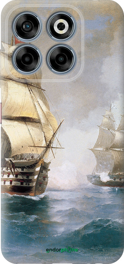 Силіконовий чехол Айвазовський. Кораблі для ZTE Nubia V70 - 160u-4083 изображение 