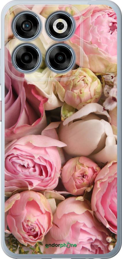 Силиконовый чехол Розы v2 для ZTE Nubia V70 - 2320u-4083 изображение 