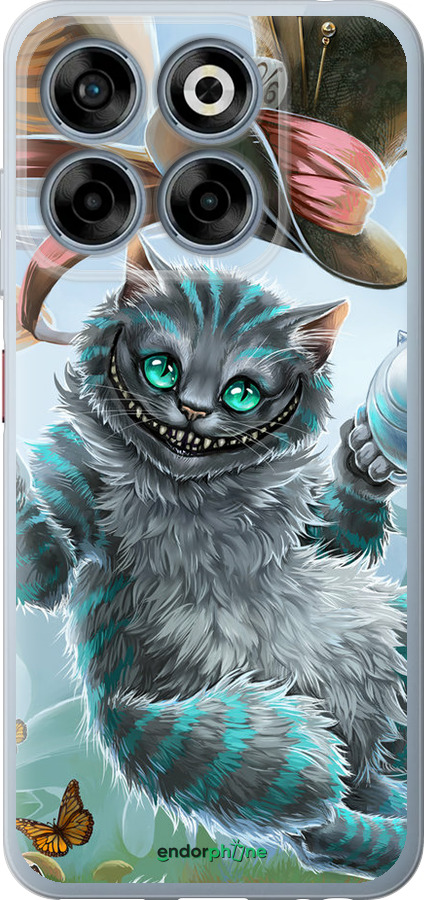 Силиконовый чехол Чеширский кот 2 для ZTE Nubia V70 - 3993u-4083 изображение 