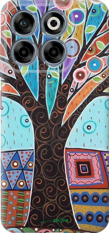 Силіконовий чехол Арт-дерево для ZTE Nubia V70 - 4008u-4083 изображение 