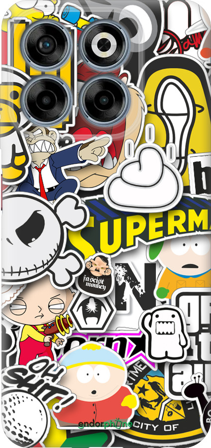 Силиконовый чехол Popular logos для ZTE Nubia V70 - 4023u-4083 изображение 