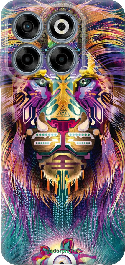 Силиконовый чехол Люминесцентный лев для ZTE Nubia V70 - 4037u-4083 изображение 