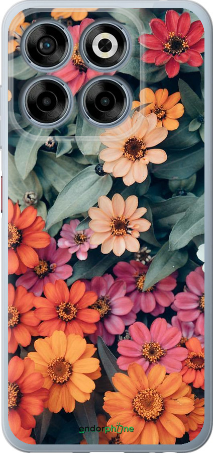 Силиконовый чехол Beauty flowers для ZTE Nubia V70 - 4050u-4083 изображение 