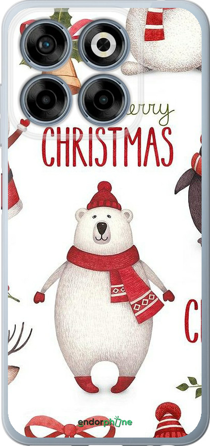 Силіконовий чехол Merry Christmas для ZTE Nubia V70 - 4106u-4083 изображение 