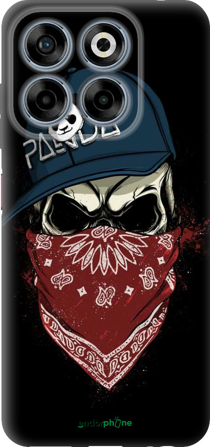 Силиконовый чехол Череп в кепке для ZTE Nubia V70 - 4127u-4083 изображение 