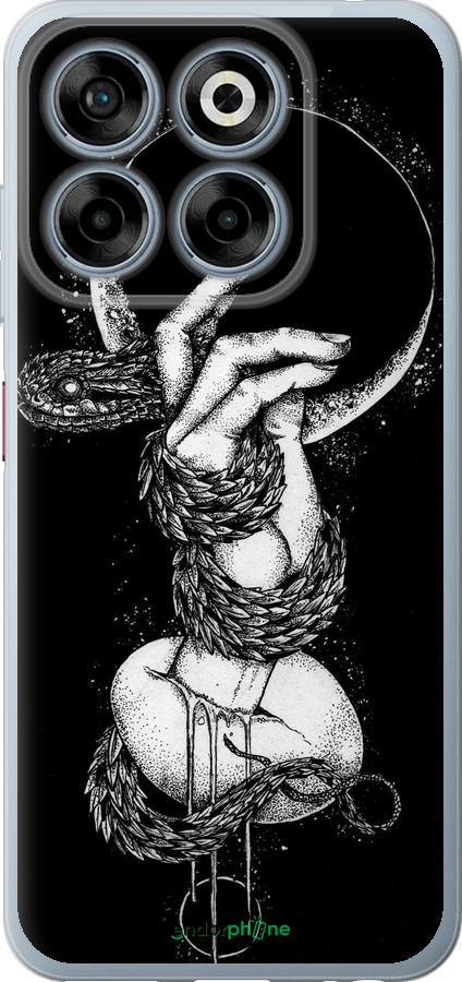 Силиконовый чехол Змея в руке для ZTE Nubia V70 - 4149u-4083 изображение 