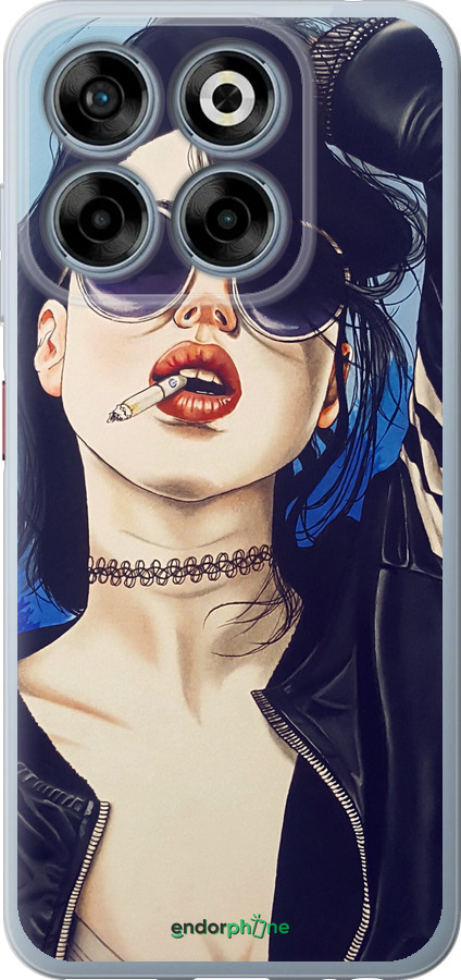 Силиконовый чехол Девушка на стиле для ZTE Nubia V70 - 4151u-4083 изображение 