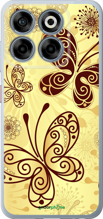 Силиконовый чехол Красивые бабочки для ZTE Nubia V70 - 4170u-4083 изображение 