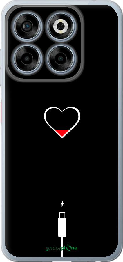 Силиконовый чехол Подзарядка сердца для ZTE Nubia V70 - 4274u-4083 изображение 