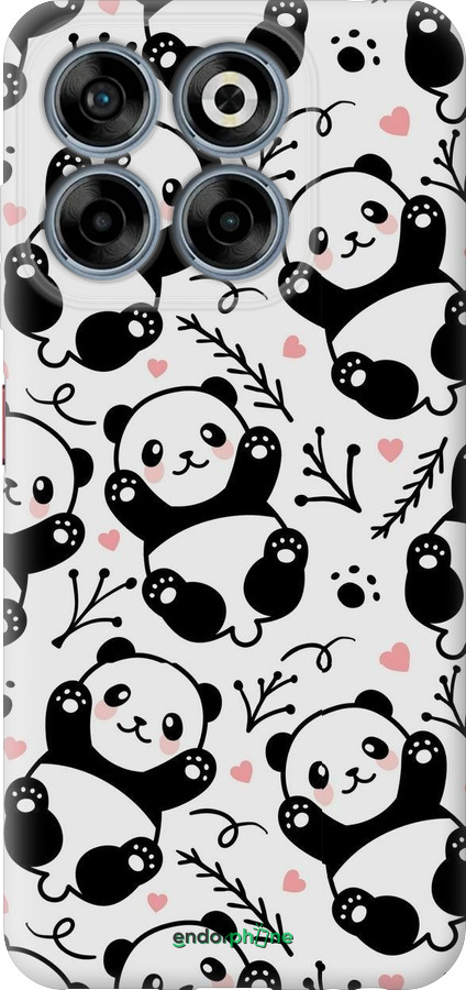 Силиконовый чехол Панды для ZTE Nubia V70 - 4318u-4083 изображение 