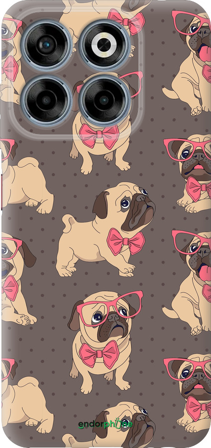 Силіконовий чехол мопсики 2 для ZTE Nubia V70 - 4362u-4083 изображение 