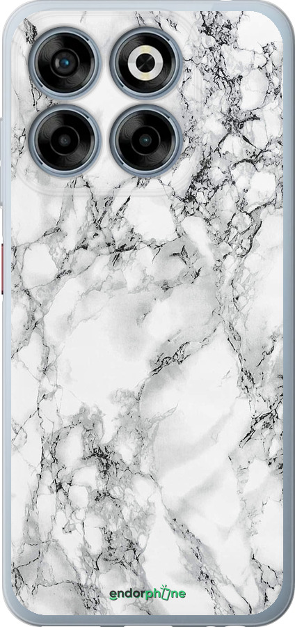 Силіконовий чехол Мармур білий для ZTE Nubia V70 - 4480u-4083 изображение 