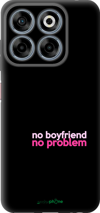 Силиконовый чехол no boyfriend no problem для ZTE Nubia V70 - 4549u-4083 изображение 