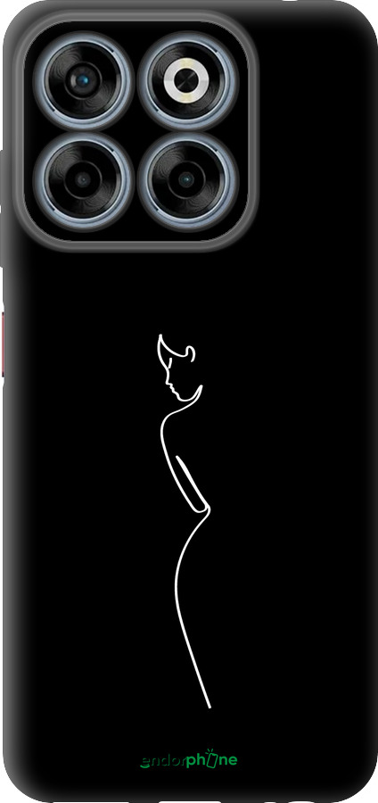 Силиконовый чехол Силуэт1 для ZTE Nubia V70 - 4590u-4083 изображение 