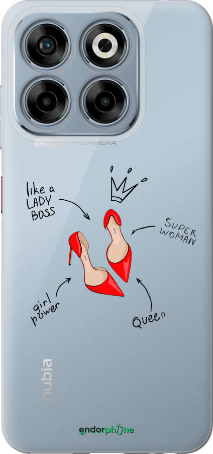 Силіконовий чехол Жінка для ZTE Nubia V70 - 4599u-4083 изображение 