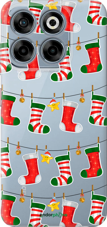 Силіконовий чехол Новорічний 9 для ZTE Nubia V70 - 4622u-4083 изображение 