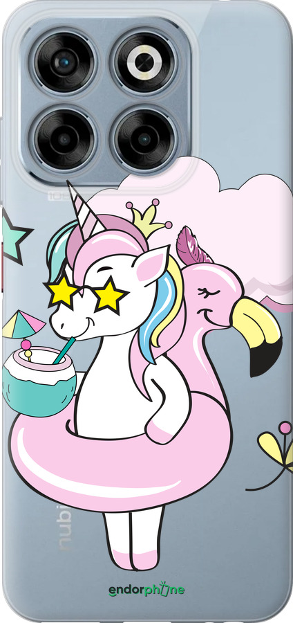 Силиконовый чехол Crown Unicorn для ZTE Nubia V70 - 4660u-4083 изображение 