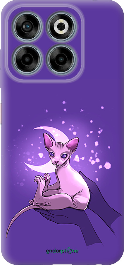 Силіконовий чехол Кіт2 для ZTE Nubia V70 - 4676u-4083 изображение 