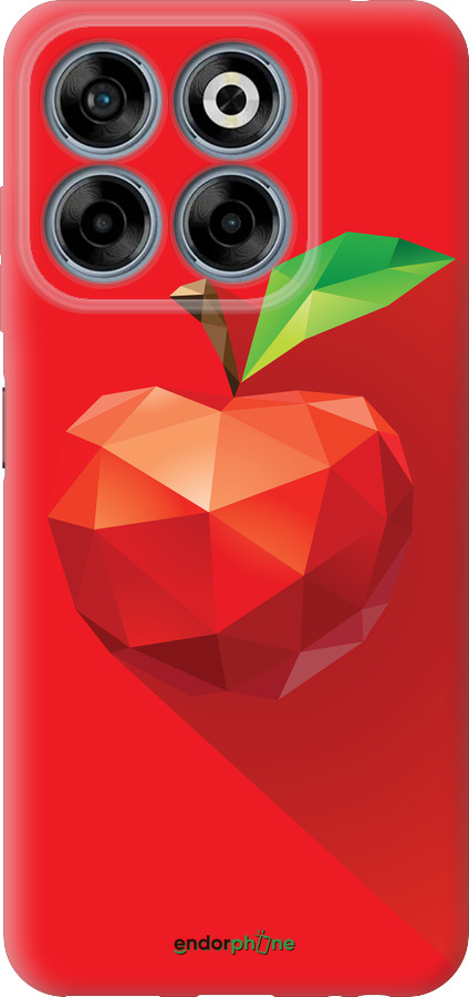 Силіконовий чехол Яблуко для ZTE Nubia V70 - 4696u-4083 изображение 