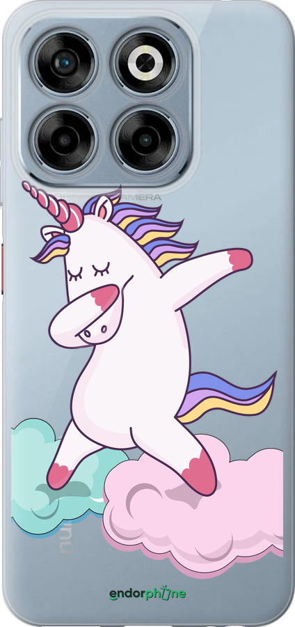 Силиконовый чехол Единорог для ZTE Nubia V70 - 4702u-4083 изображение 