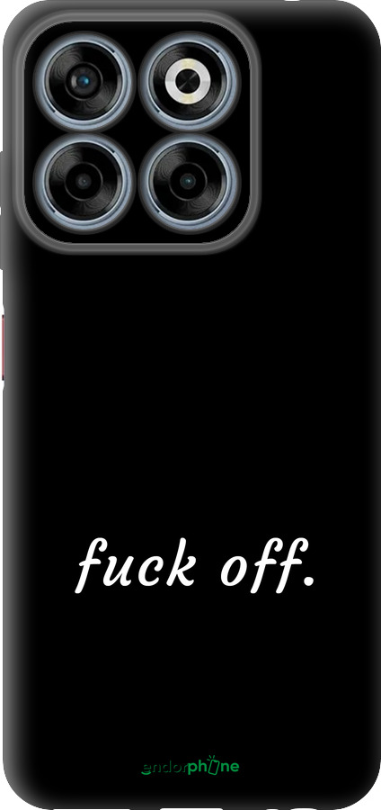 Силиконовый чехол Fuck off для ZTE Nubia V70 - 4731u-4083 изображение 