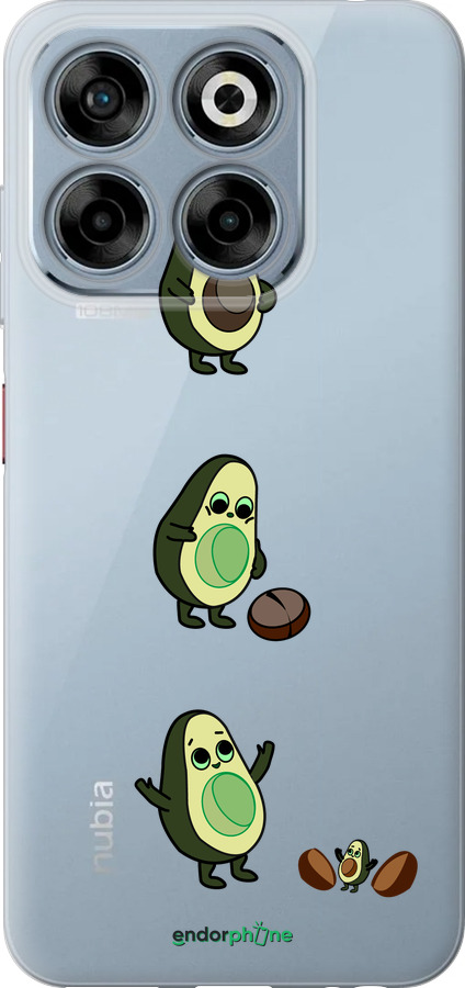 Силіконовий чехол Авокадо 1 для ZTE Nubia V70 - 4857u-4083 изображение 
